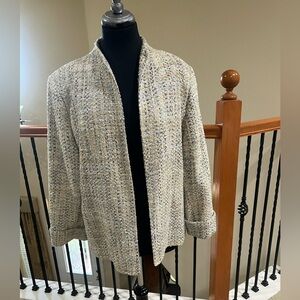 AUSTIN REED Elegant VINTAGE Tweed SILK BLEND WOMEN Blazer SIZE 14
